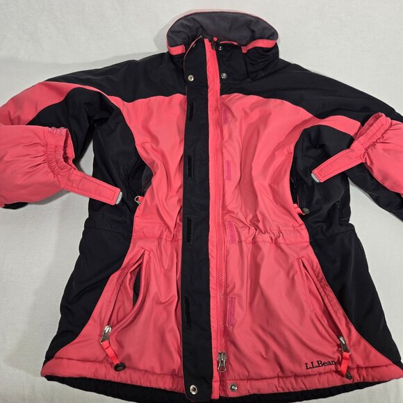 Vintage L.L.Bean Y2K Barbie INSULATION PRIMALOFT Winter Jacket Women Size M REG. - Picture 7 of 17